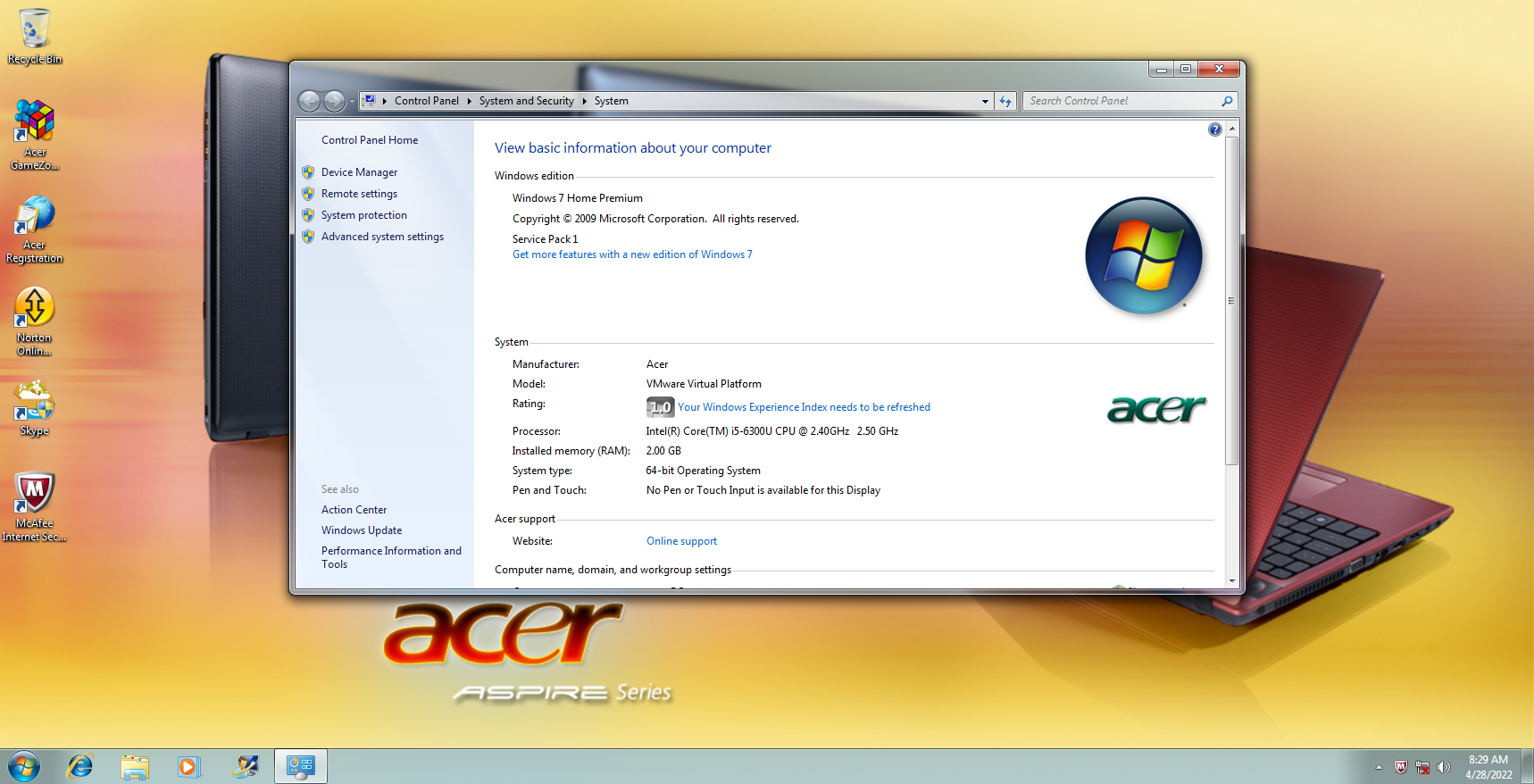 acer aspire 5742 windows 7 recovery disc download