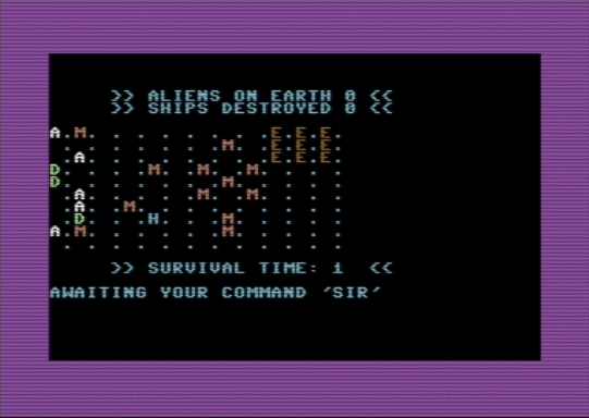 C64 game Alien-Angriff