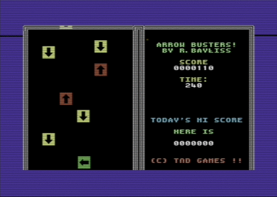 C64 game Arrow Busters (FW)
