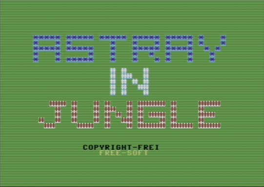 C64 game Astray in Jungle