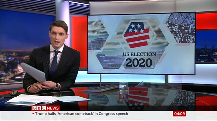BBC News : BBCNEWS : February 5, 2020 4:00am-4:30am GMT