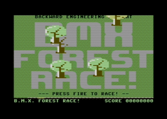 C64 game BMX Forest Race