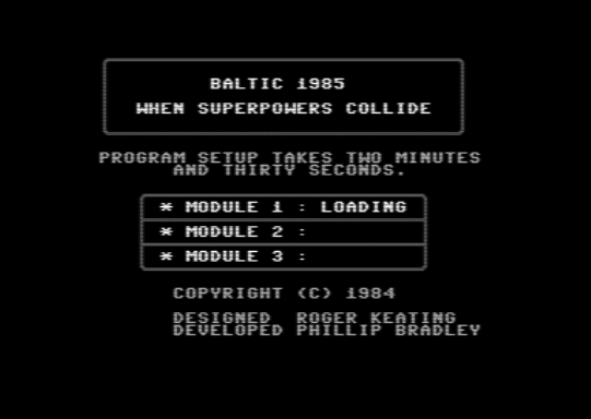 C64 game Baltic 1985: Wenn Supermächte zusammenstoßen