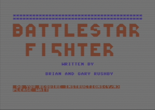 C64 game Battlestar Fighter