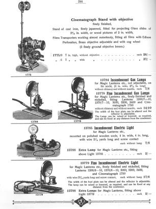 Thumbnail image of a page from Instructive Optical Toys. Magic Lanterns, Dissolving View Apparati, Sciopticons, Cinematographs, Large collection of new slides in sets. Stereoscopes. Magnifying glasses, Reading glasses