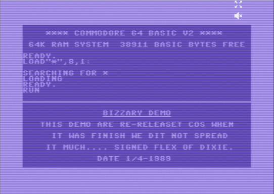 C64 game Bizzary Demo (1989 02 24)(Dixie)