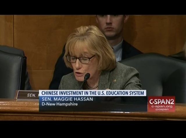 Senate Homeland Security Subcommittee Hearing on Chinese Investment in U.S. Education System : CSPAN2 : March 4, 2019 11:53am-1:47pm EST