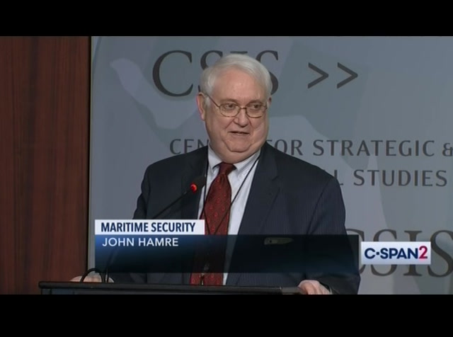 CSIS Discussion on Maritime Security : CSPAN2 : May 22, 2019 1:04am-2:07am EDT