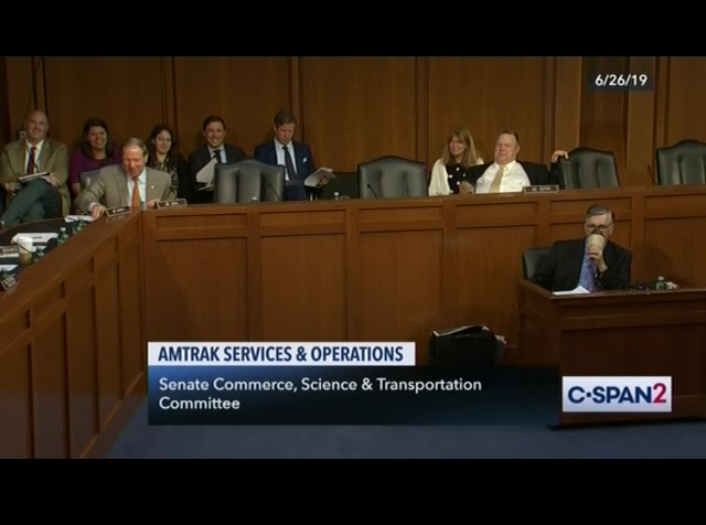 Senate Commerce Committee Hearing on Amtrak : CSPAN2 : July 9, 2019 8:15am-10:01am EDT