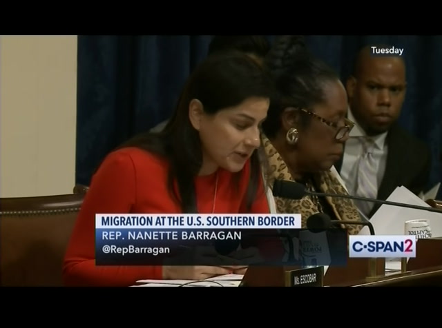 Hearing on Migration at the U.S. Southern Border : CSPAN2 : November 22, 2019 5:41pm-8:01pm EST
