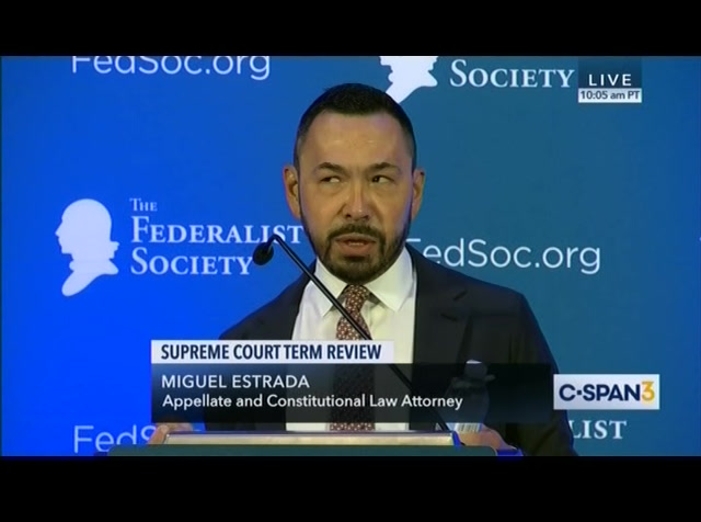 Federalist Society Discussion on the Supreme Court : CSPAN3 : July 12, 2019 12:35pm-2:06pm EDT