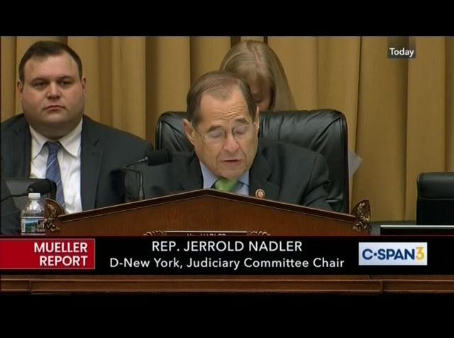 House Judiciary Committee Reviews Mueller Report - Part 1 : CSPAN3 : July 12, 2019 10:15pm-10:47pm EDT