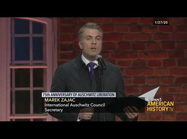 75th Anniversary of Auschwitz Liberation : CSPAN3 : March 19, 2020 8:00pm-10:48pm EDT