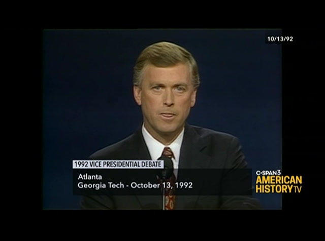 Presidential Debates 1992 Vice Presidential Debate - Quayle v. Gore v. Stockdale : CSPAN3 : October 4, 2020 10:35am-12:11pm EDT