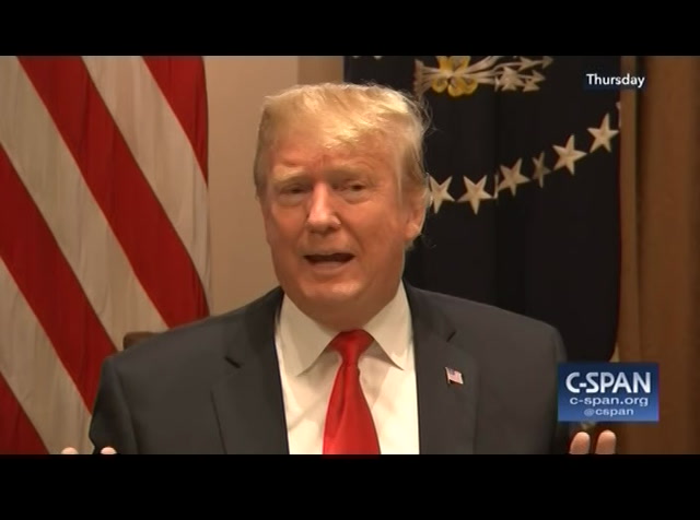 President Trump on Shutdown : CSPAN : January 25, 2019 4:54am-5:10am EST