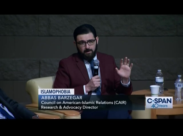 CAIR - Islamophobia : CSPAN : April 20, 2019 4:09pm-5:24pm EDT