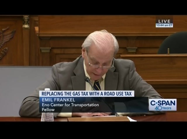 Discussion on Collecting Road Use Taxes : CSPAN : April 25, 2019 10:00am-11:31am EDT