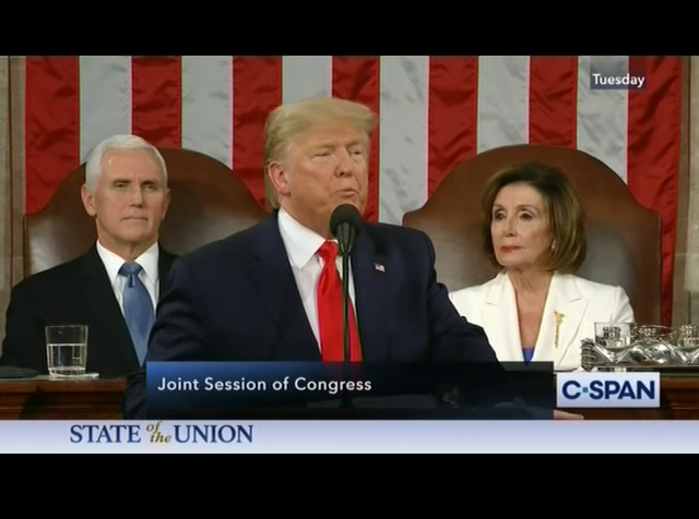 State of the Union Address : CSPAN : February 10, 2020 4:25am-5:51am EST