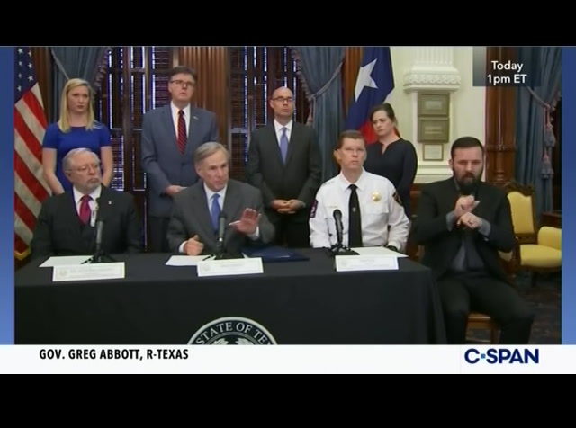 Texas Governor Abbott Coronavirus Briefing : CSPAN : March 19, 2020 11:44pm-12:17am EDT