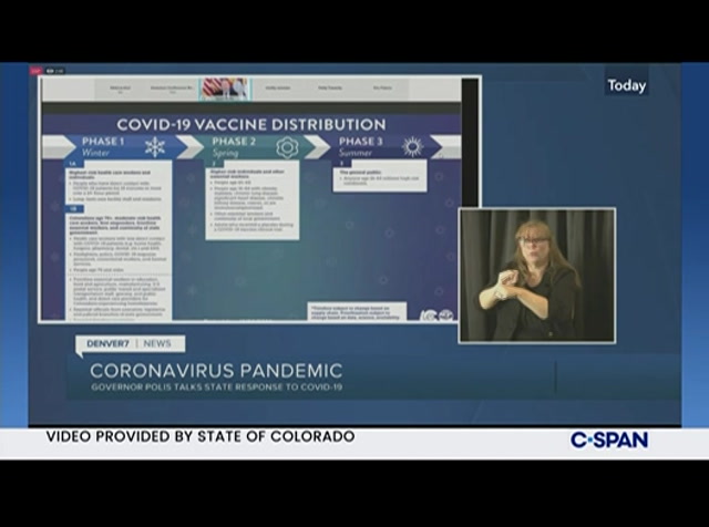 Colorado Gov. Polis Holds Coronavirus Briefing : CSPAN : December 30, 2020 3:02pm-4:03pm EST