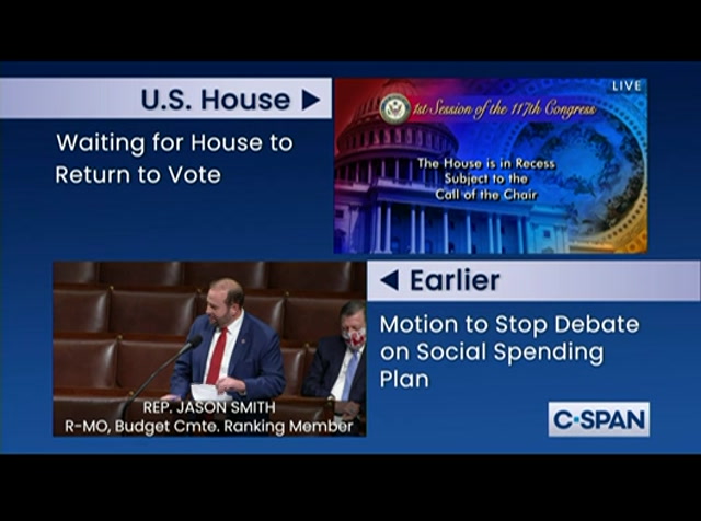 U.S. House of Representatives Attempt to Halt Debate on Social Spending Debate Rules : CSPAN : November 5, 2021 10:15pm-10:34pm EDT