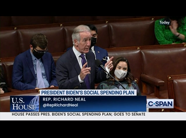 U.S. House of Representatives Debate on President Biden's Social Spending Plan : CSPAN : November 19, 2021 10:37am-10:51am EST