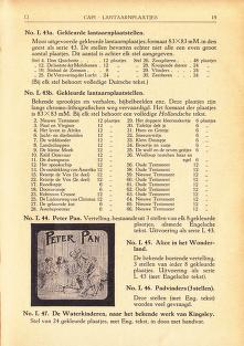 Thumbnail image of a page from Catalogus van Lantaarnplaatjes