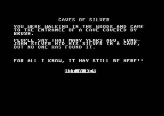 C64 game Caves of Silver