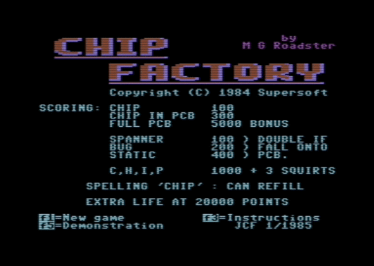 C64 game Chipfabrik