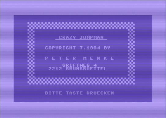C64 game Crazy Jumpman