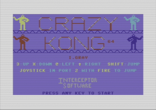 C64 game Verrückter Kong