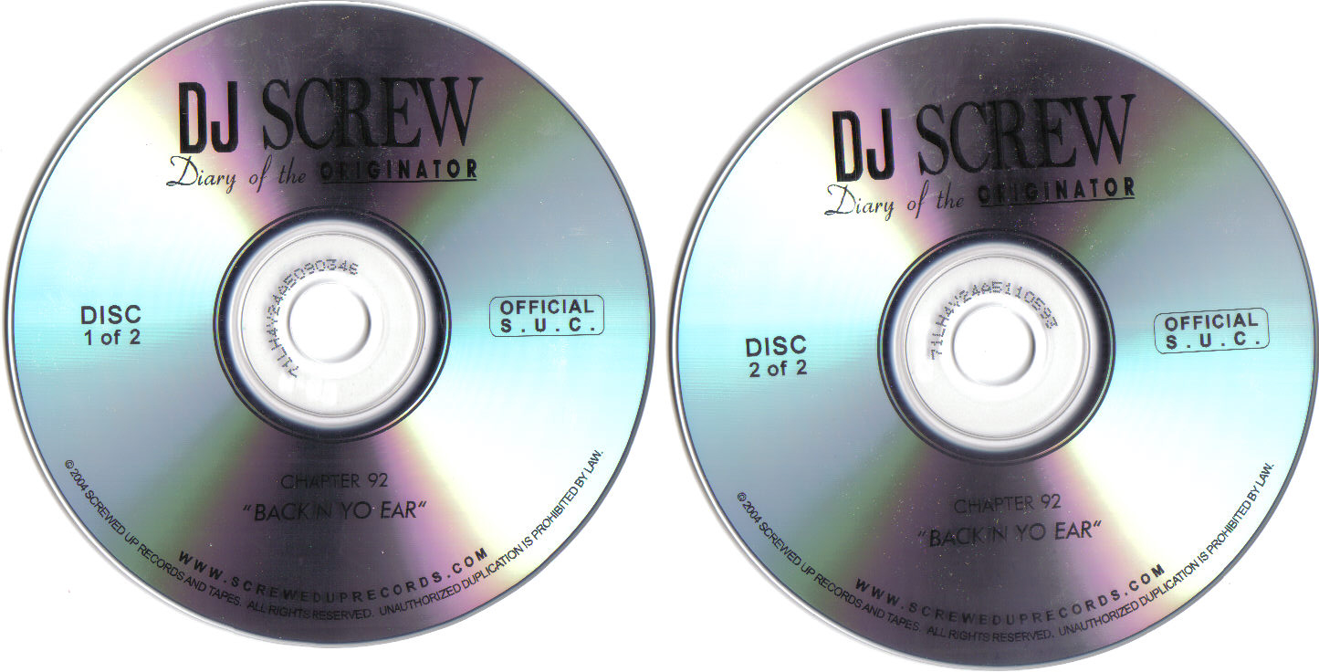 DJ Screw - Chapter 092. Back N Yo Ear (1998) : DJ Screw : Free 