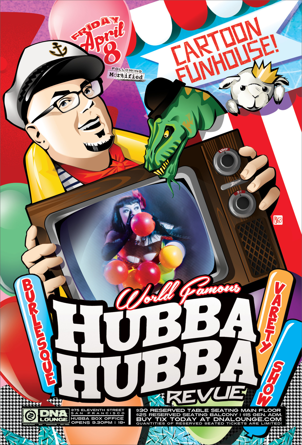 DNA Lounge Live: Hubba Hubba Revue: Cartoon Funhouse (2016-04-08) : Free  Download, Borrow, and Streaming : Internet Archive