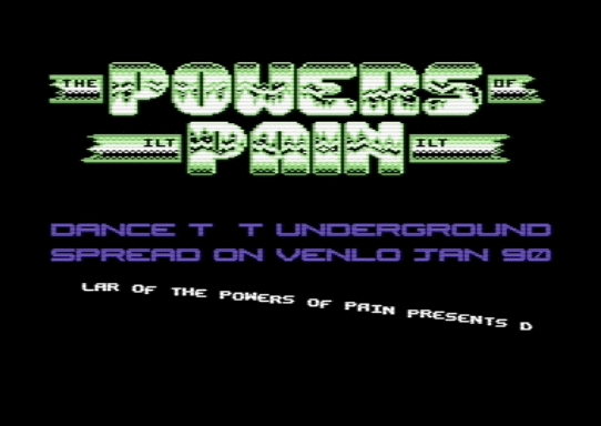 C64 game Dance To the Underground (1990 01)(Powers Of Pain)