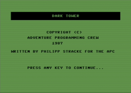 C64 game Dunkler Turm