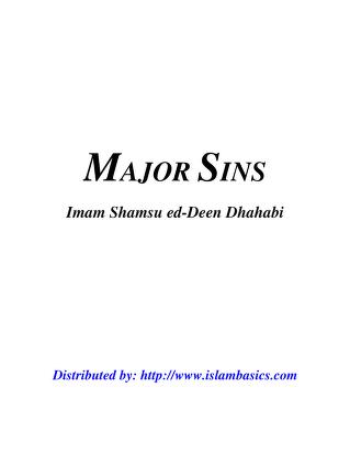A Brief Summary of all the Major Sins