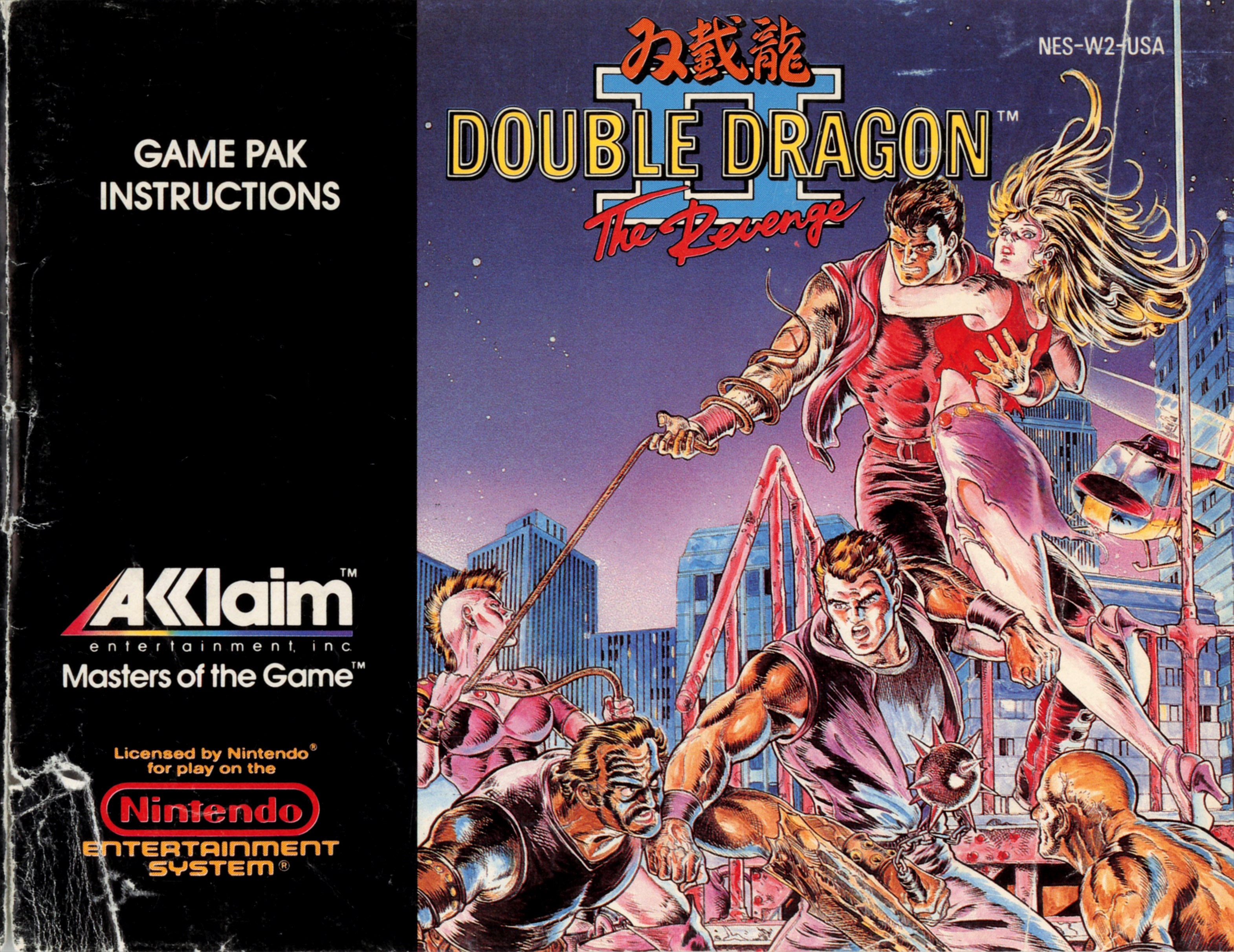 Double Dragon II The Revenge (NES) - Manual Scans (600DPI) : Acclaim : Free  Download, Borrow, and Streaming : Internet Archive