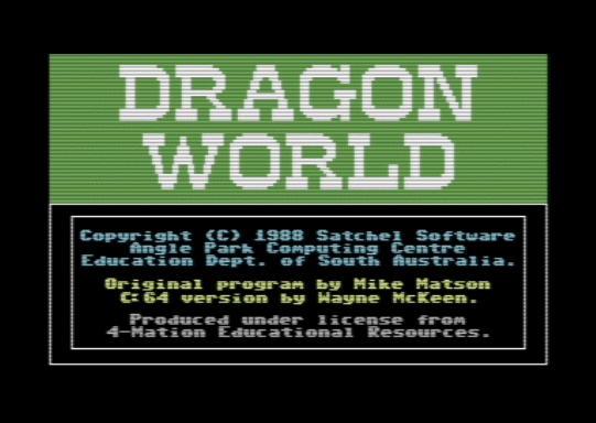 C64 game Drachenwelt