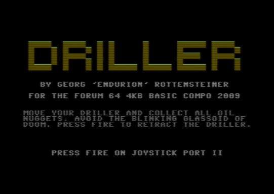 C64 game Bohrer