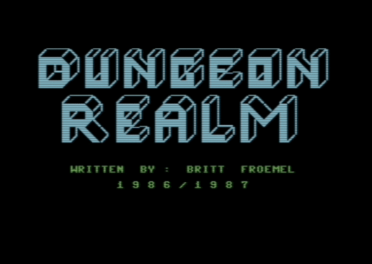 C64 game Dungeon Realm