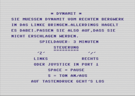 C64 game Dynamit