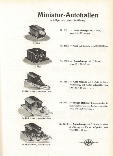 Thumbnail image of a page from Katalog über optische, mechanische und elektrische Spielwaren und Lehrmittel: Metall-Miniaturen, Metall-Bauksten 'E.P. Modello', Nähmaschinen