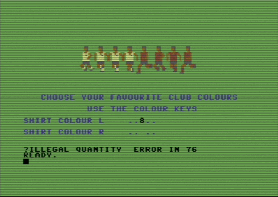 C64 game Fast Soccer