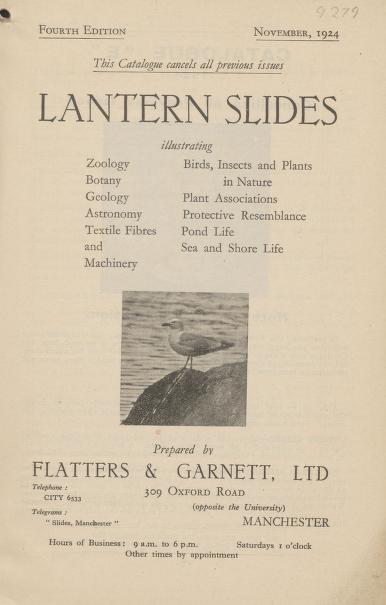 Thumbnail image of a page from Lantern Slides illustrating Zoology, Botany, Geology, Astronomy, Textiles, &c.: Catalogue E.