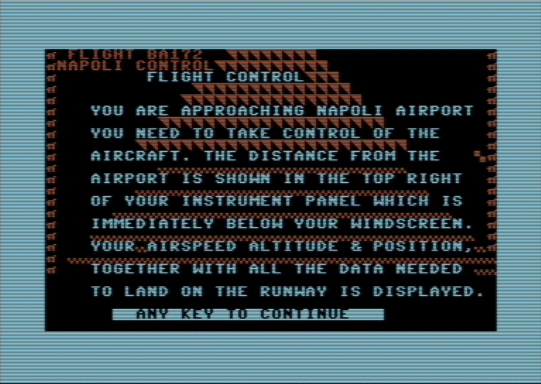 C64 game Flugkontrolle