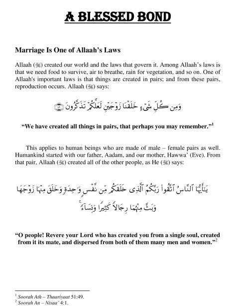Garments of Love And Mercy   Marriage Guide in Islam