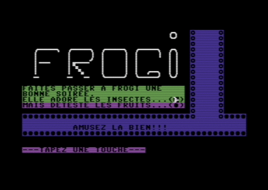 C64 game Frogi
