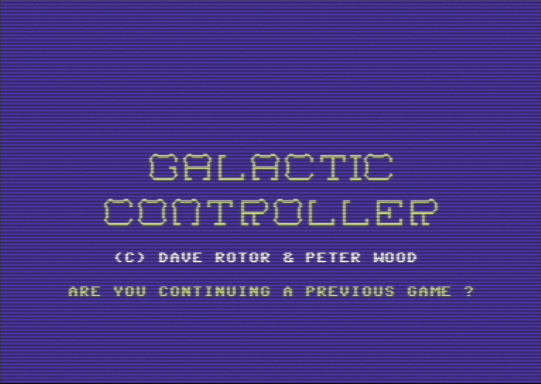 C64 game Galactic Controller