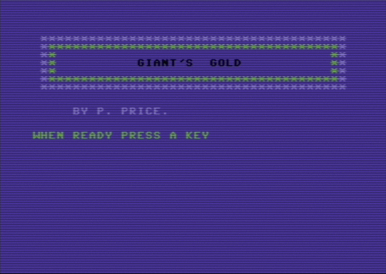 C64 game Gold des Riesen