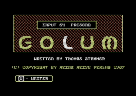 C64 game Golum [h ASS]